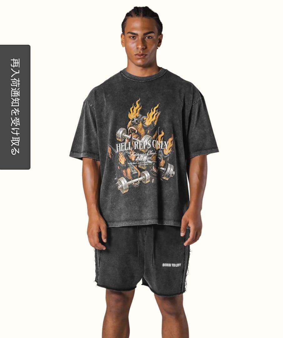 [しょ] LYFT ドーベルマンTシャツ S➕リストラップ