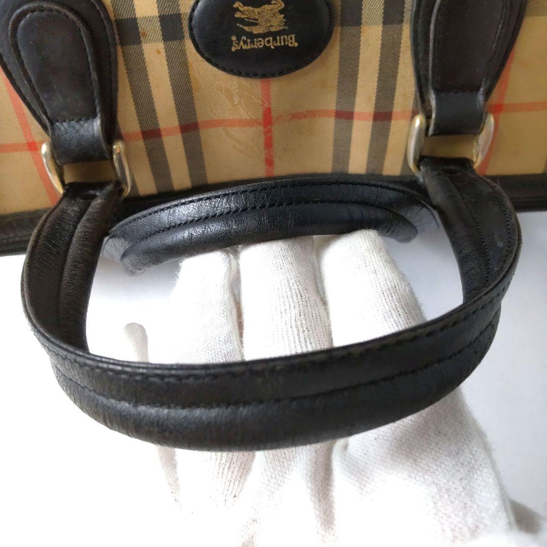 BURBERRY バーバリー ミニボストンバッグ ノバチェック シャドーホース