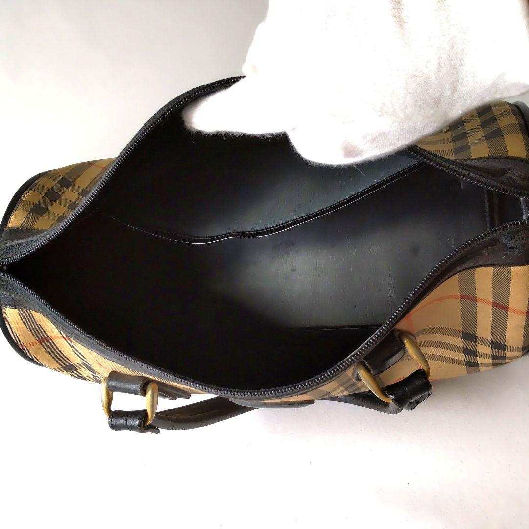 BURBERRY バーバリー ミニボストンバッグ ノバチェック シャドーホース