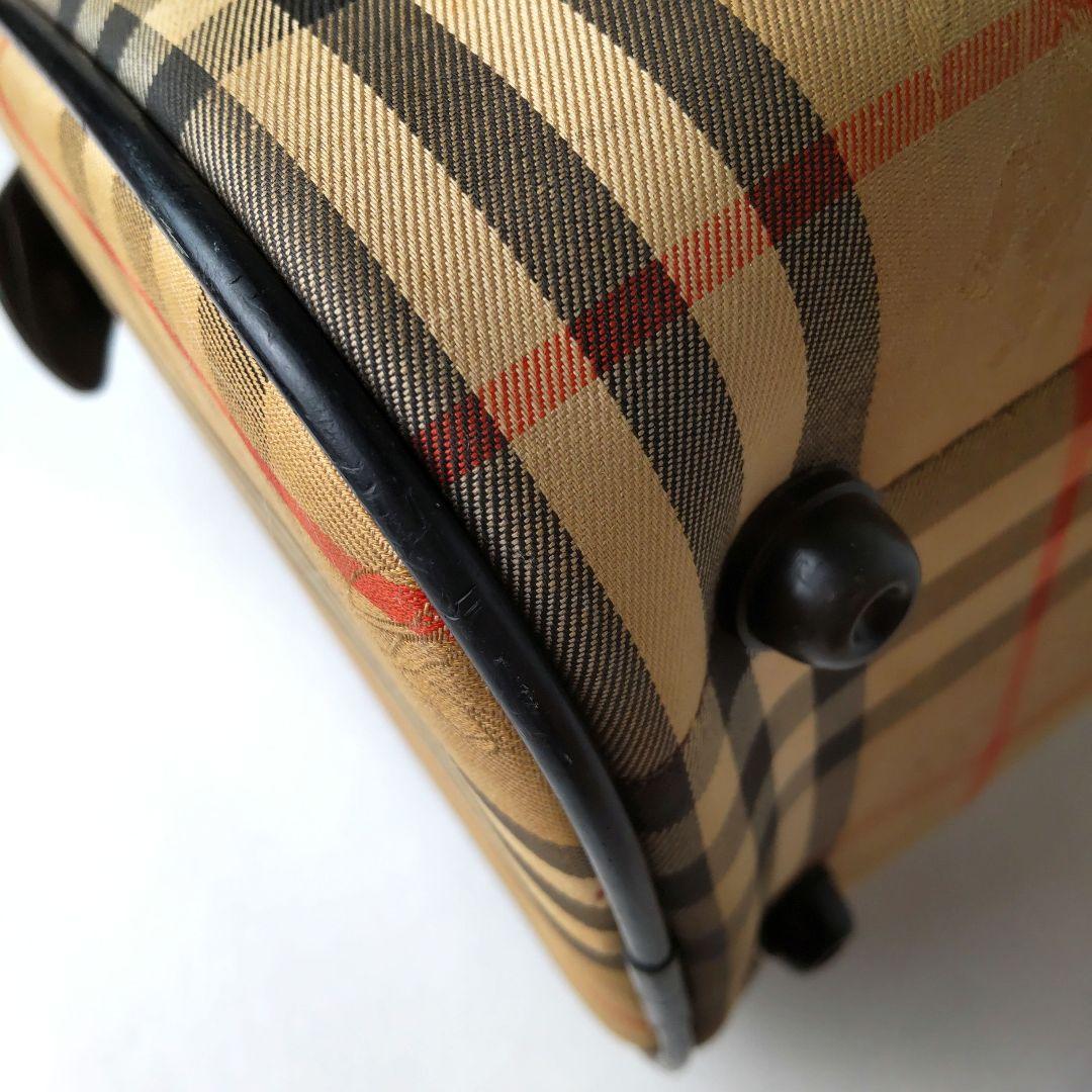 BURBERRY バーバリー ミニボストンバッグ ノバチェック シャドーホース