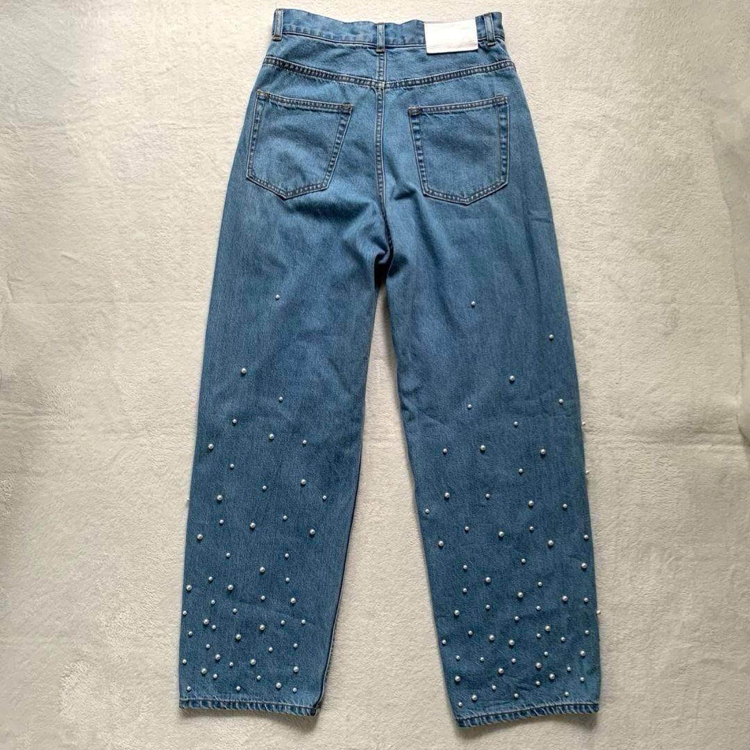 MACPHEE パールデニム コクーンテーパードパンツ