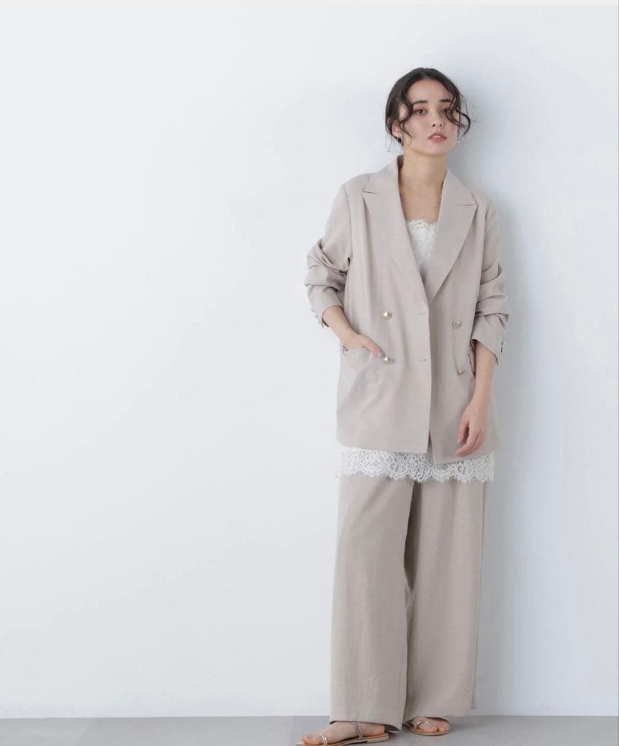 新品‼️N. Natural Beauty Basic*サテンレースキャミソール