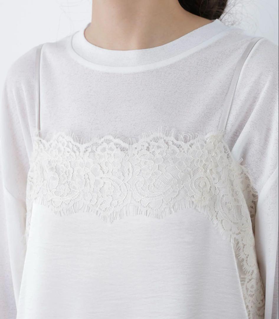 新品‼️N. Natural Beauty Basic*サテンレースキャミソール