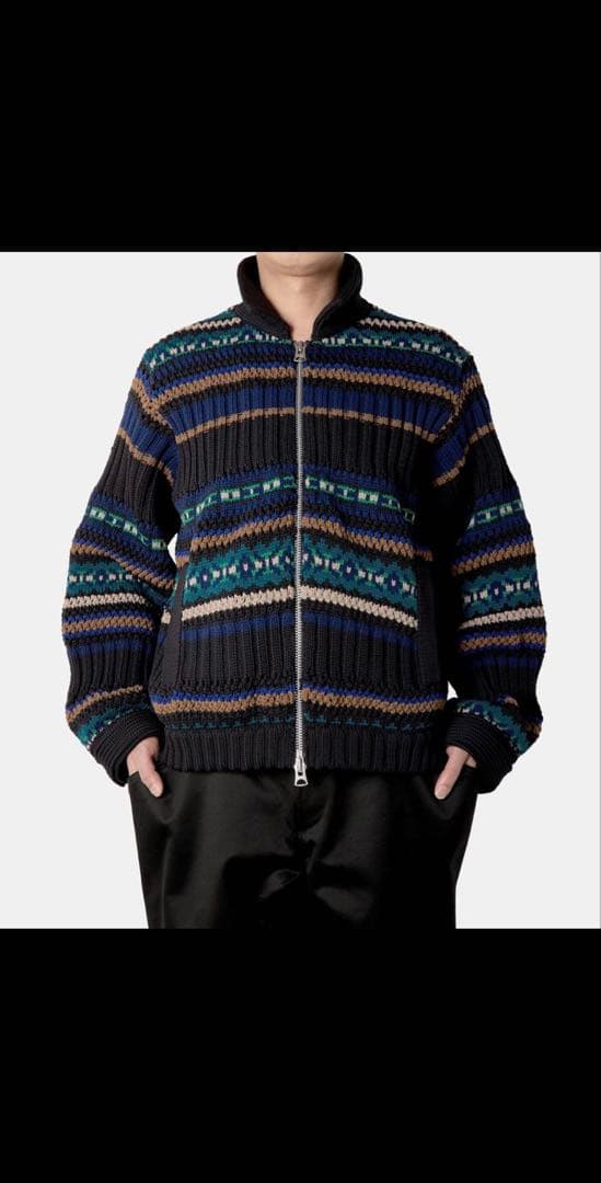 【25ss】sacai Mesh knit Blouson