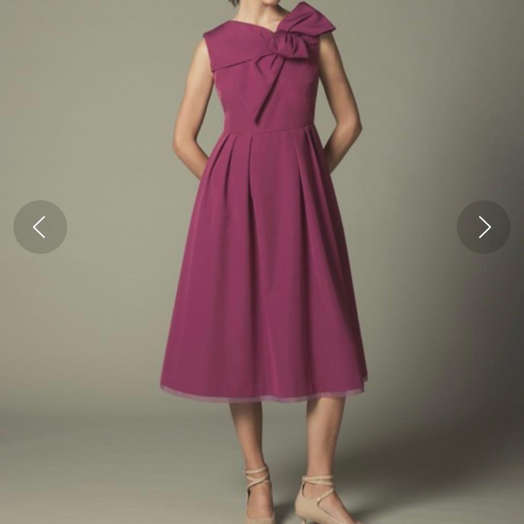 美品♡CELFORD × 桂由美　アシンメトリーリボンドレス