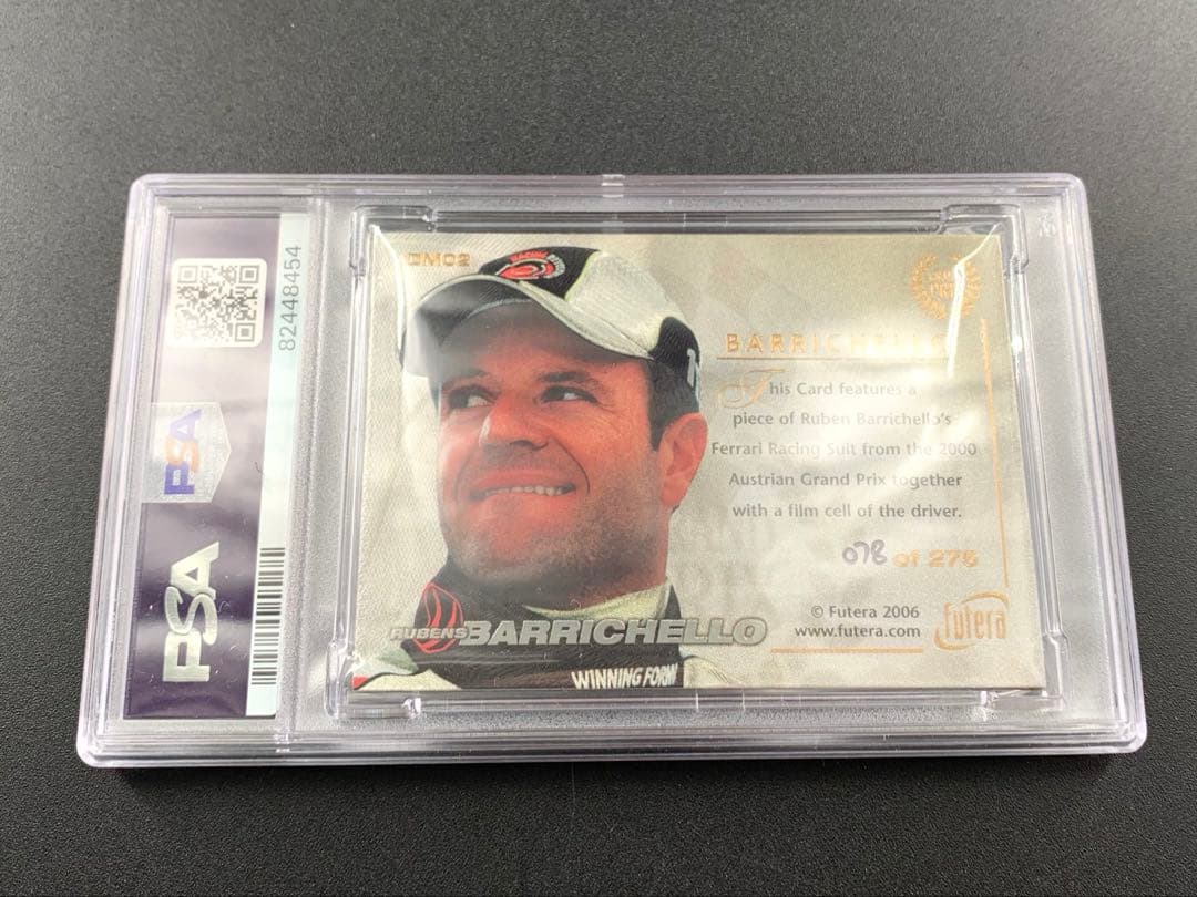 ルーベンス バリチェロ（ジャージ） F1カード PSA8