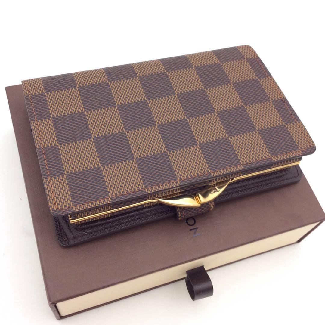 ルイヴィトン ダミエ がま口財布 ヴィエノワ Louis Vuitton