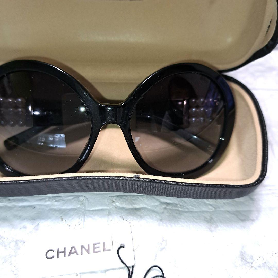 ✨️美品✨️人気✨️CHANEL サングラス パール ブラック 専用ケース付き