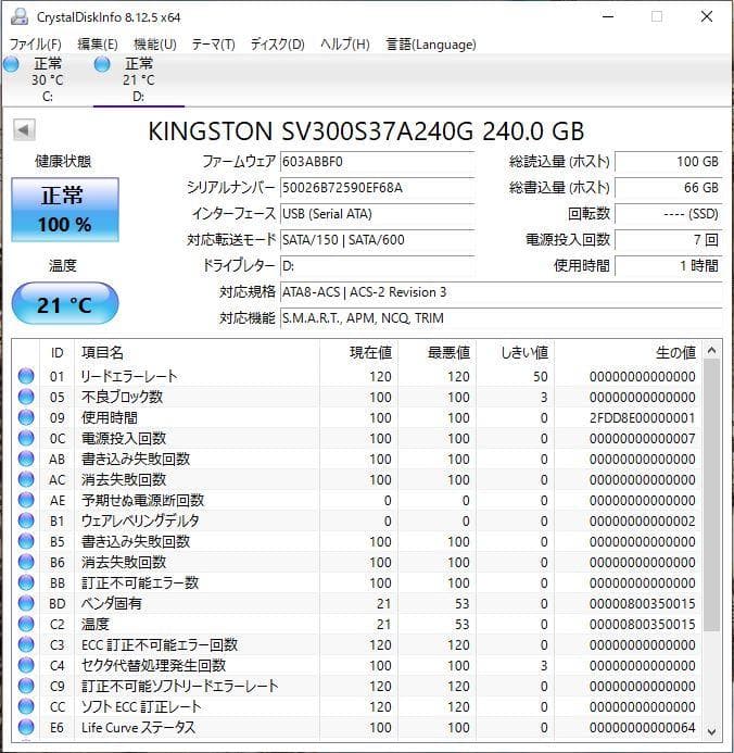 エ*ツ様 2.5インチ SSD 3枚セット 計596GB 動作確認済