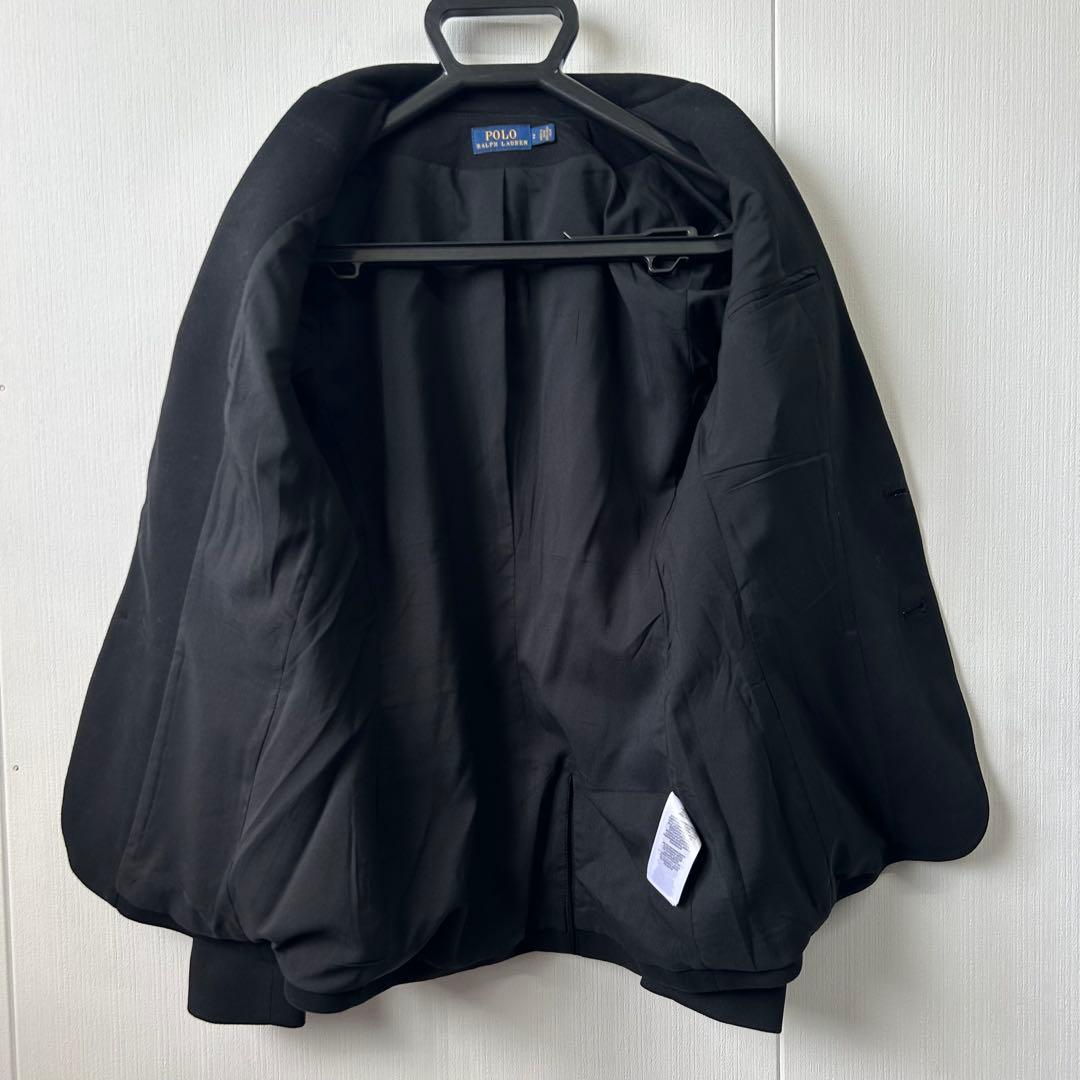 美品 POLO RALPHLAUREN テーラードジャケット ブラック ニット