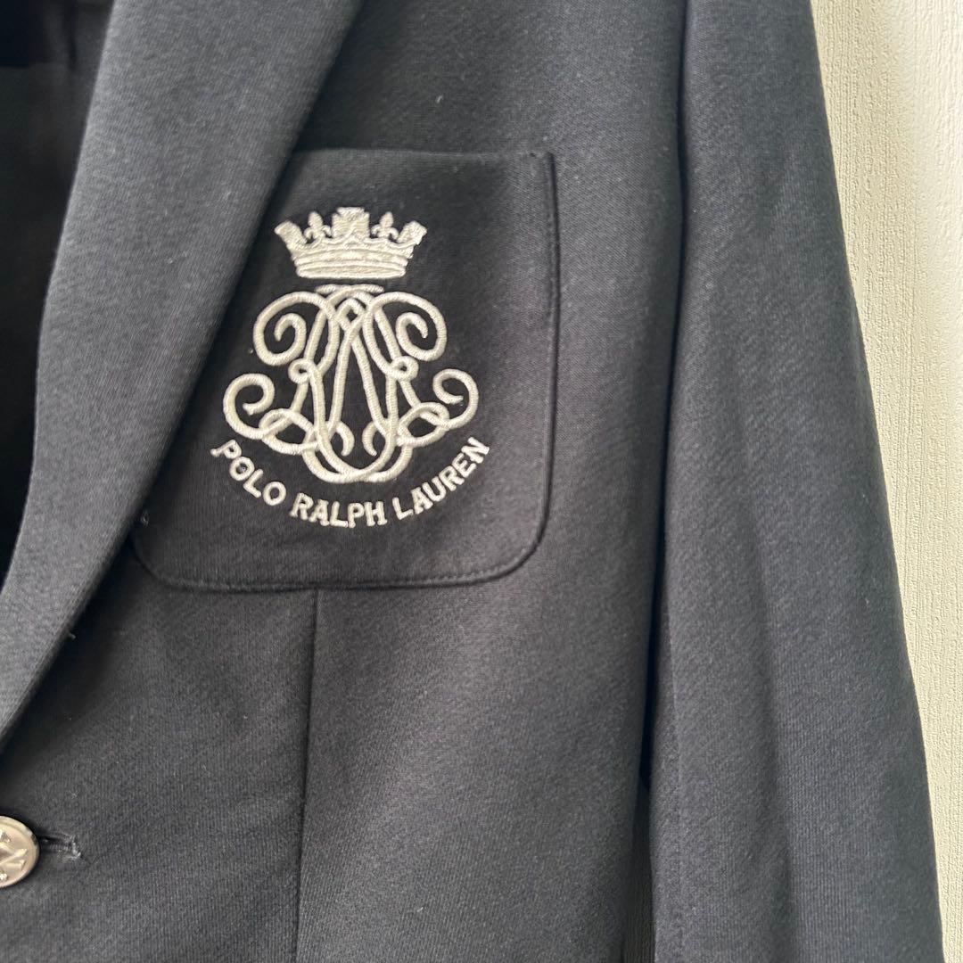美品 POLO RALPHLAUREN テーラードジャケット ブラック ニット