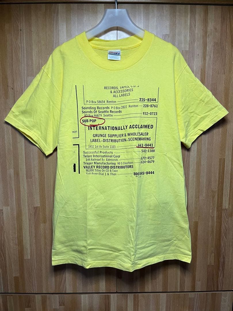 90s SUB POP NIRVANA ニルヴァーナ バンドtシャツ バンt