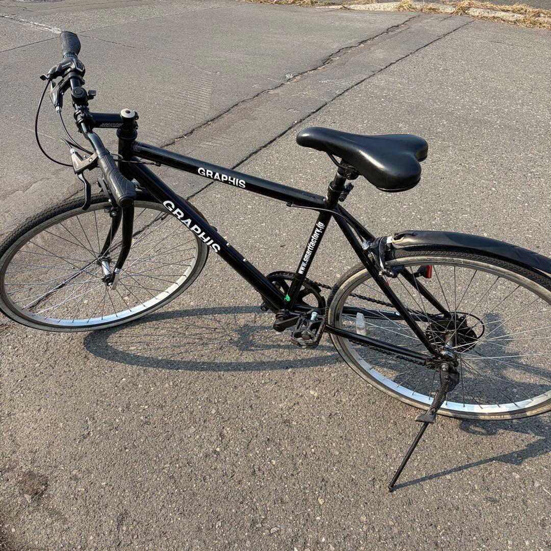 【引取限定】GRAPHIS クロスバイク 自転車 26インチ 北海道