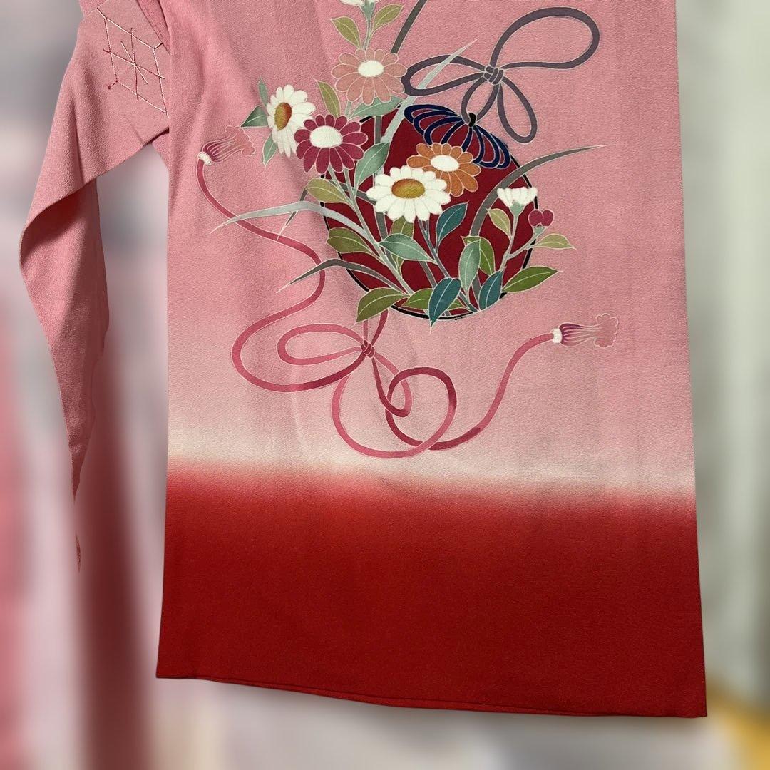 紋付き　お宮参り　美品　女の子　祝い着　正絹