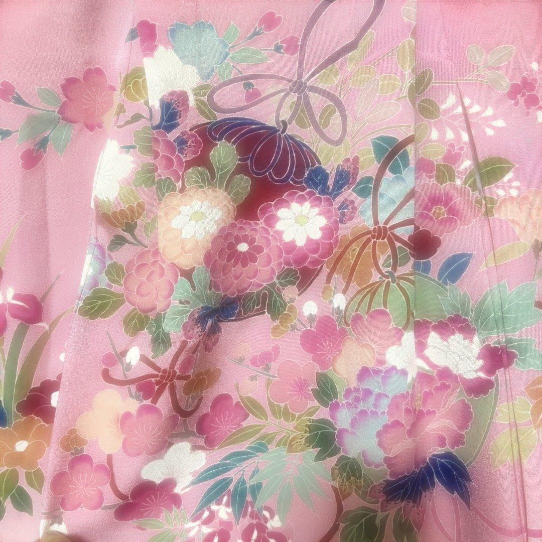 紋付き　お宮参り　美品　女の子　祝い着　正絹