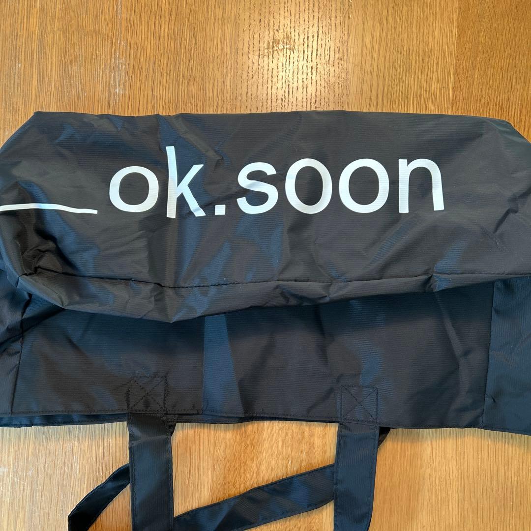 OK.SOON サイズ2 オリジナルワイドデニムブラック　ノベルティー付き