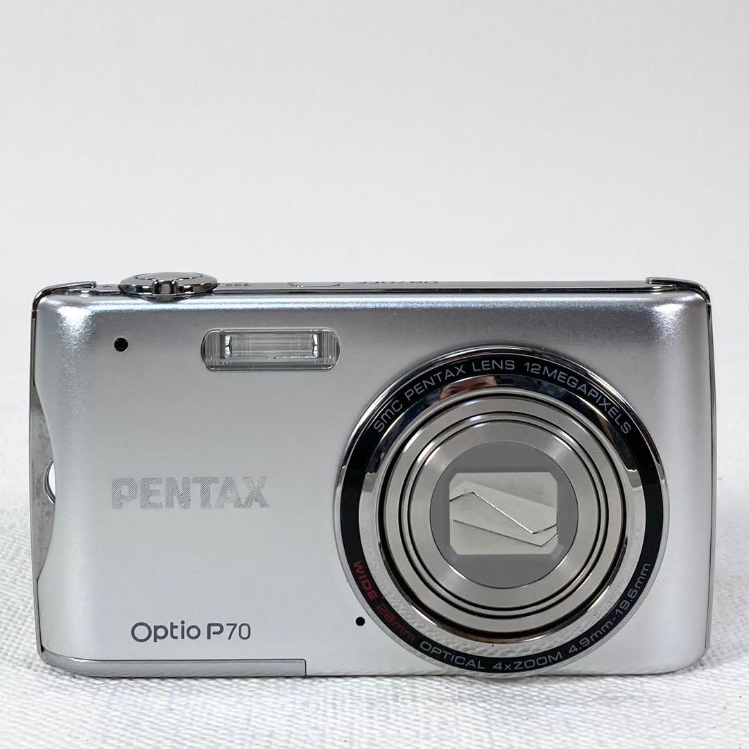 スマホ転送OK 動作品 PENTAX Optio P70 オールド コンデジ