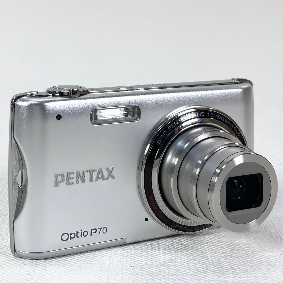 スマホ転送OK 動作品 PENTAX Optio P70 オールド コンデジ