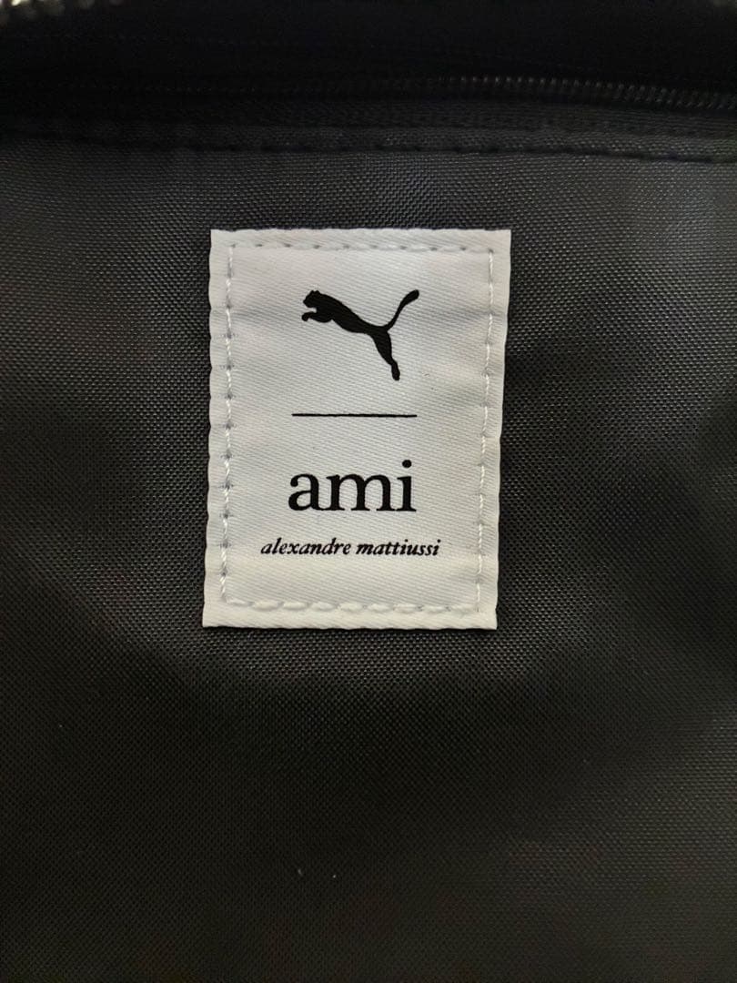 Ami×puma ボストンバッグ ホワイト/ブラック