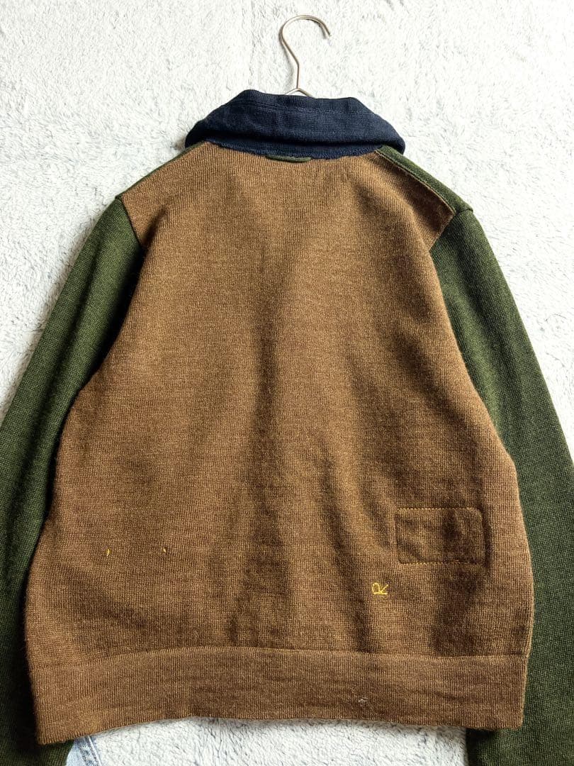 美品【45R】近年 22AW 度詰USモーの908ニットソーカーディガン