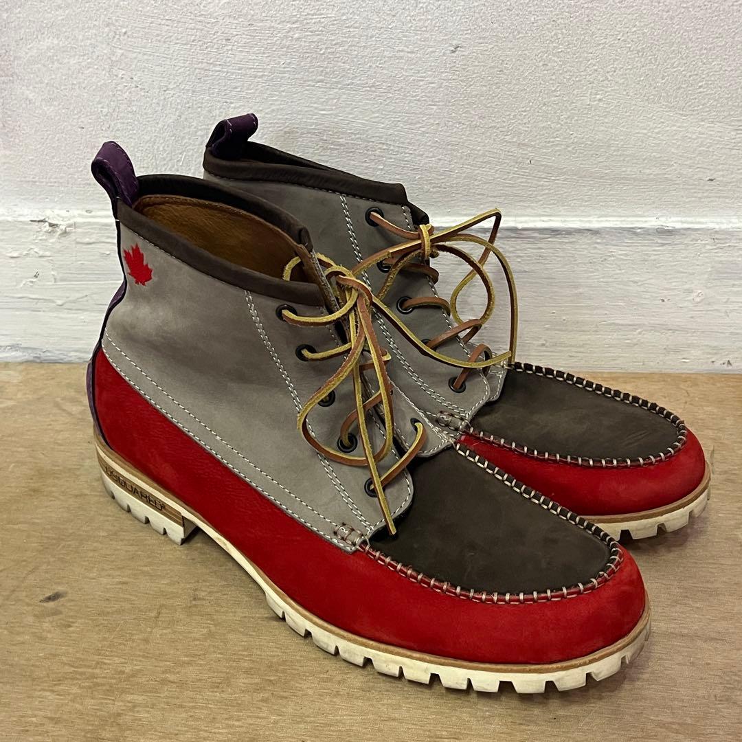 DSQUARED2 ANKLE BOOTS ヌバック スエードブーツ サイズ43