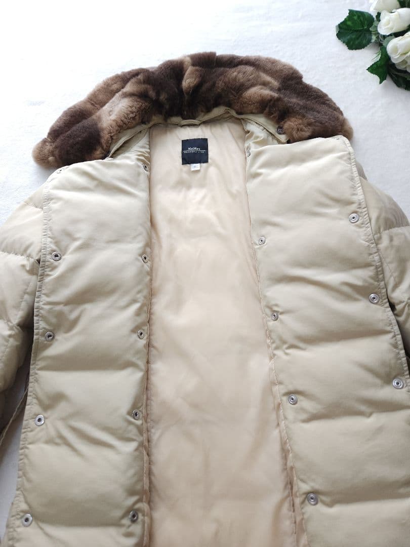 MaxMara 美品 最高級ダウンコート リアルファー着脱可能 26万