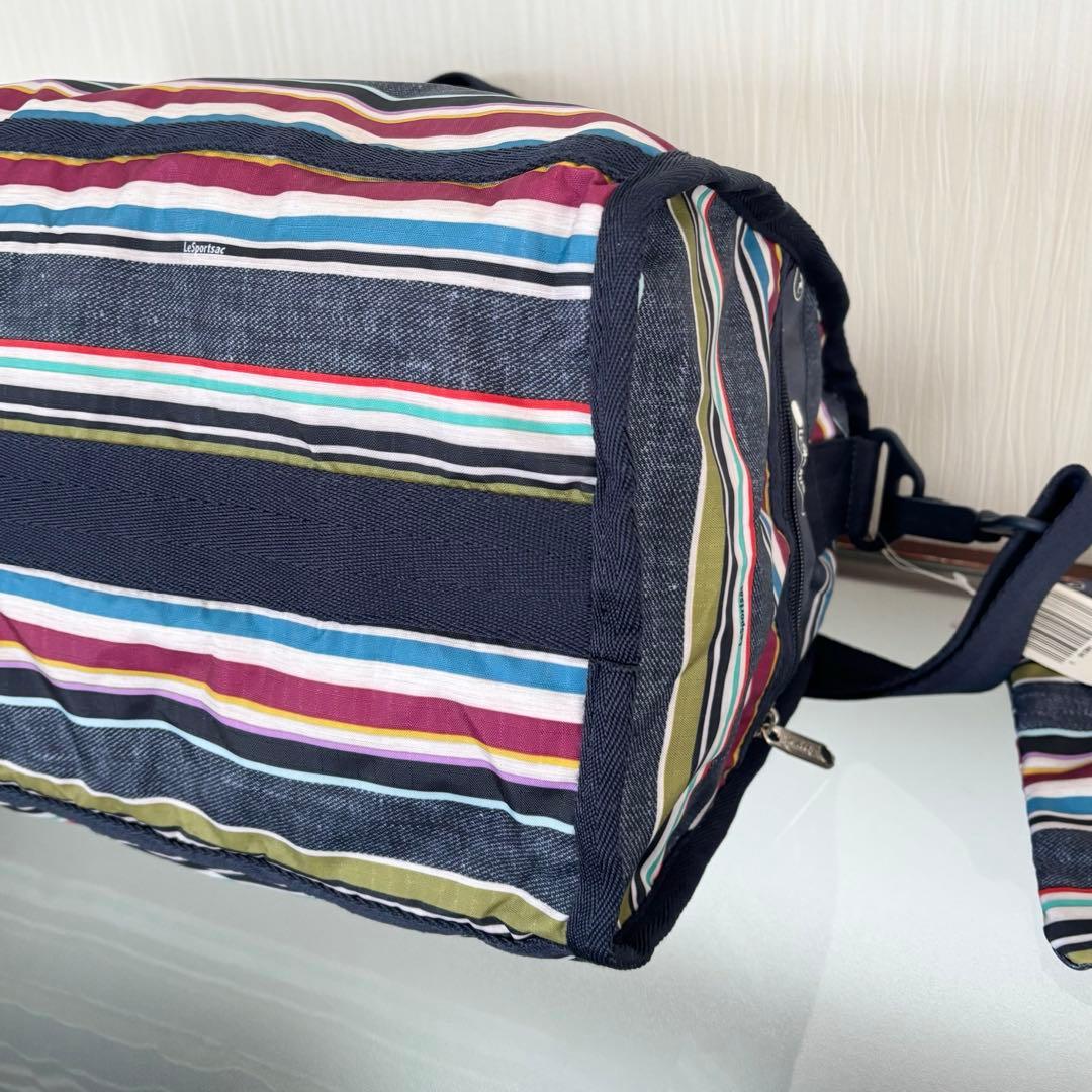 新品　レスポートサック　ミディアムウィークエンダー　インディゴストライプ