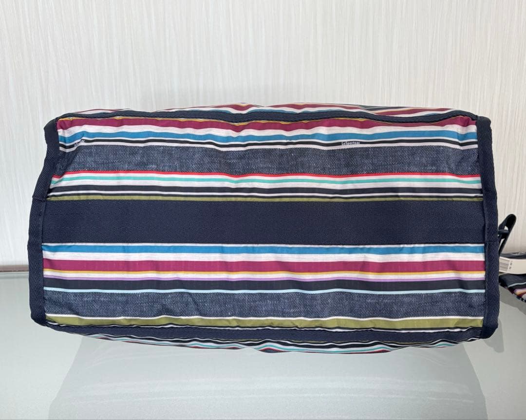 新品　レスポートサック　ミディアムウィークエンダー　インディゴストライプ