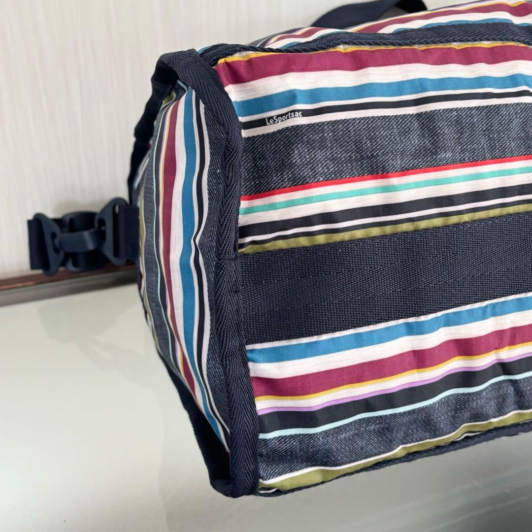 新品　レスポートサック　ミディアムウィークエンダー　インディゴストライプ