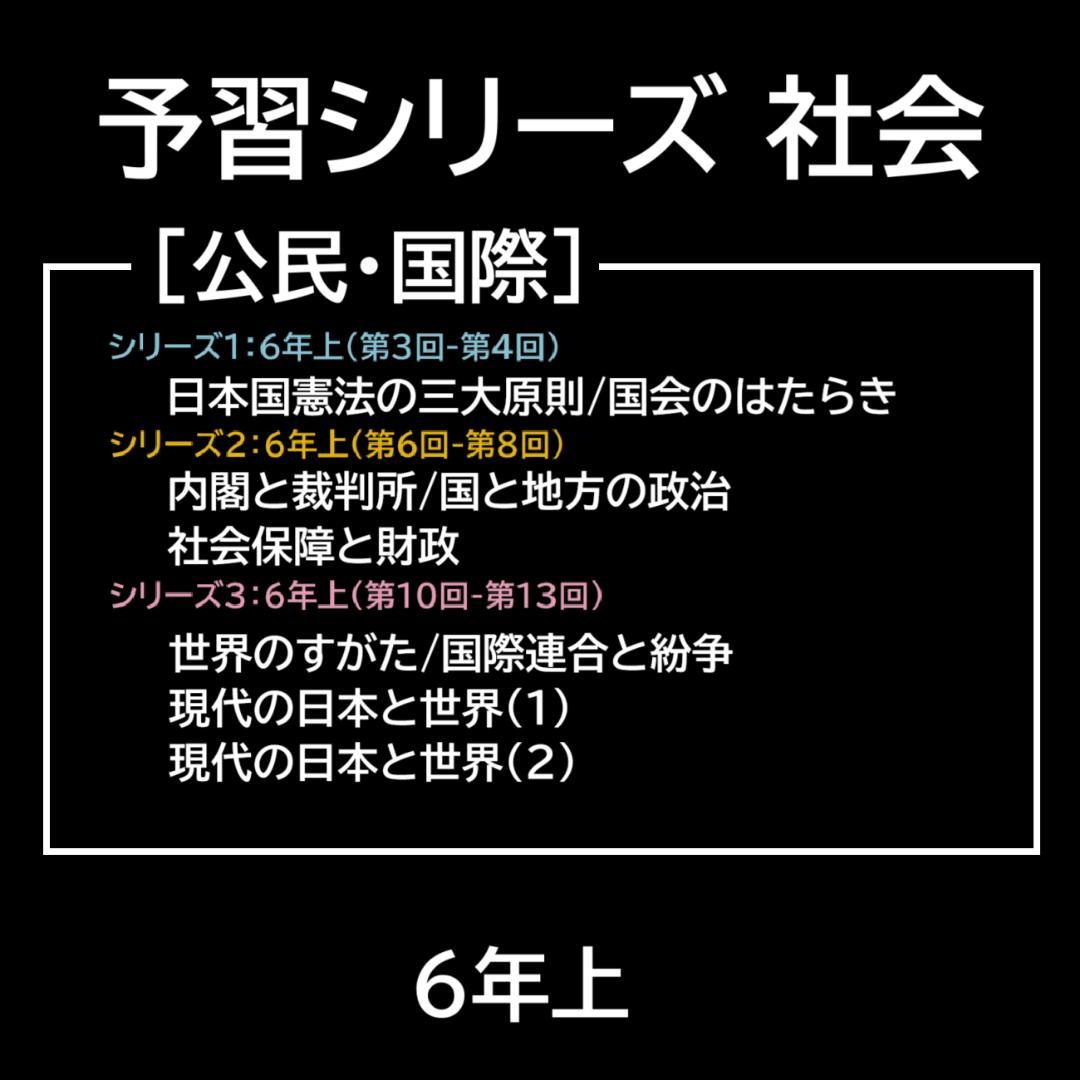 カット済☆決定版【中学受験】予習シリーズ社会 [公民] 暗記カード 早稲アカa