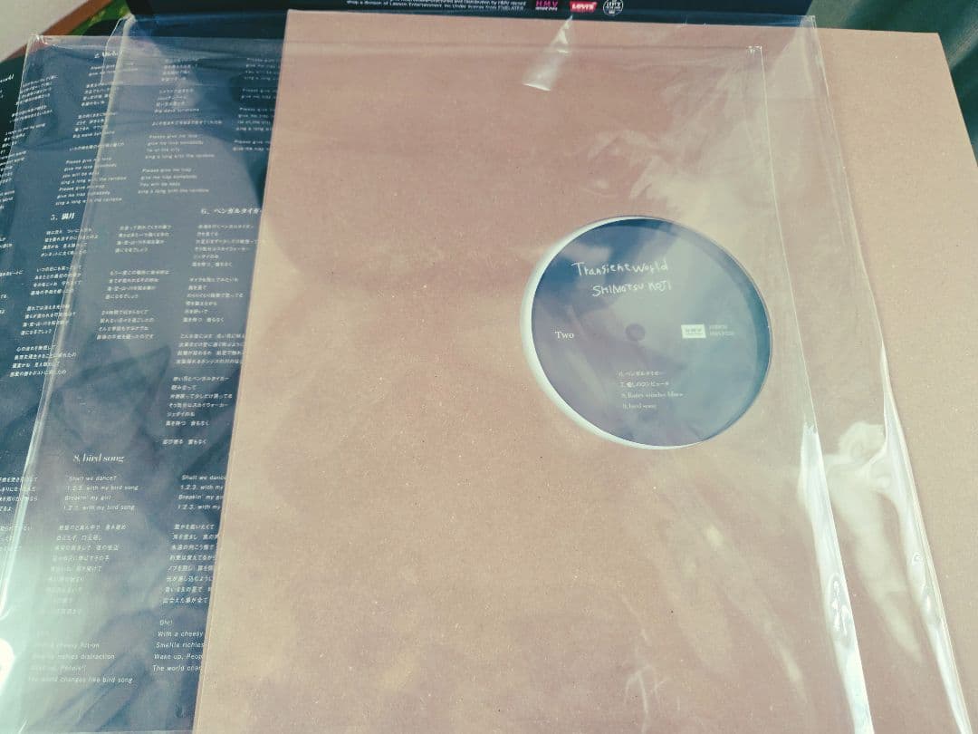 オマケ付き!下津光史Transient world レコード LP　入手困難!