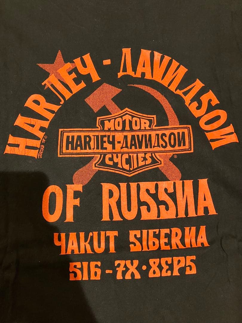 Harley-Davidson ヴィンテージtシャツ　ロシア　希少