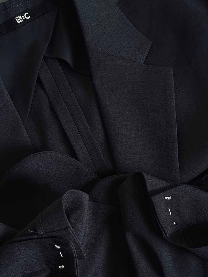 【UNIQLO C】感動ダブルジャケットリラックスフィットSダブルテーラード