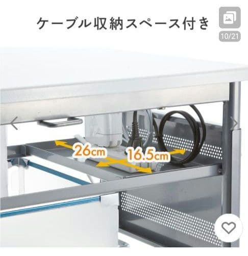 サンワサプライ 折りたたみデスクチェアセット コンパクト キャスター付き