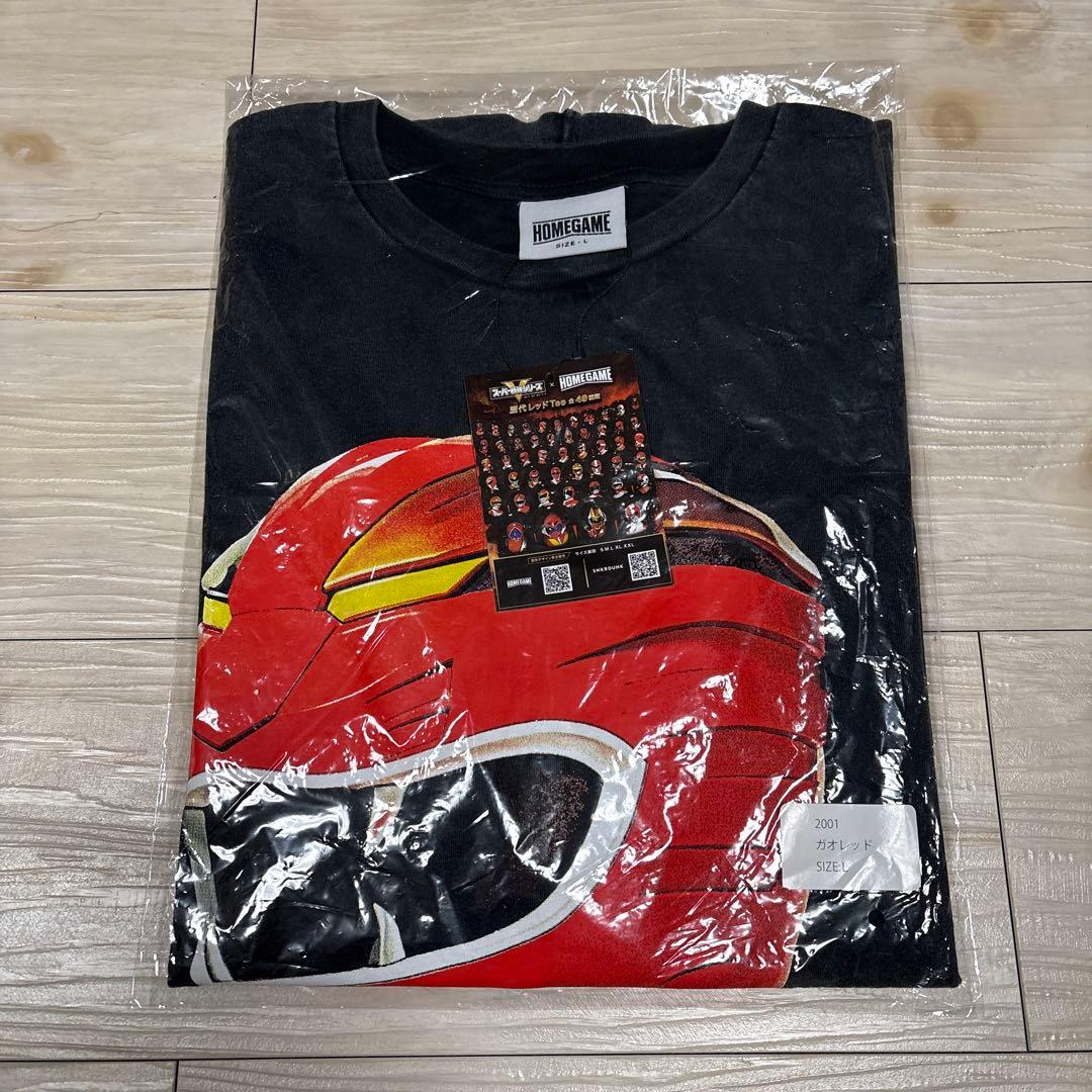 も*り様 スーパー戦隊 x GAME - 2001 ガオレッド Tシャツ