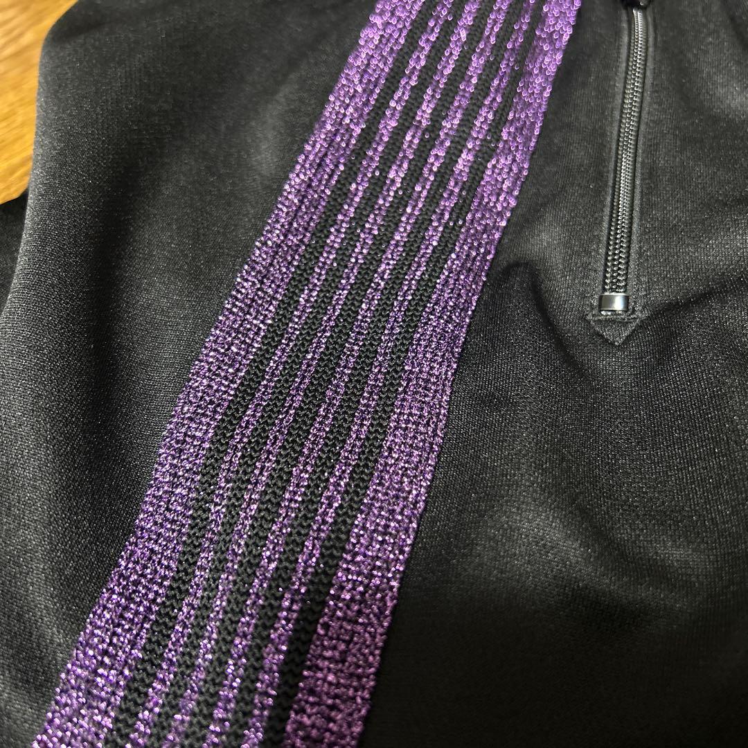 【Needles】H.D.TRACK PANTS BLACK×PURPLE