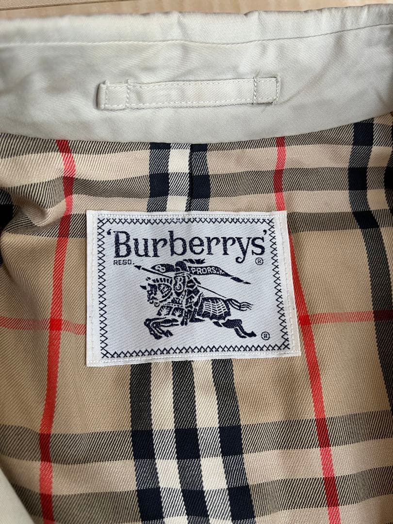 希少サイズ！英国製 Burberrys ステンカラーコート ベージュ