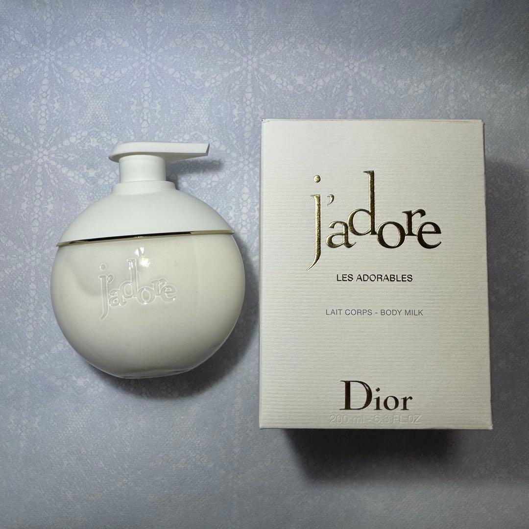新品・未使用・付属付・DIOR袋 DiorJ'adore ボディミルク200ml