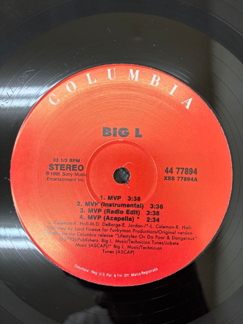 BIG L MVP 12inch HIPHOP レコード