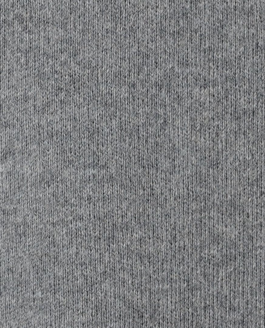 【CABaN】コットンカシミヤ パールポロカーディガン　グレー　25SS