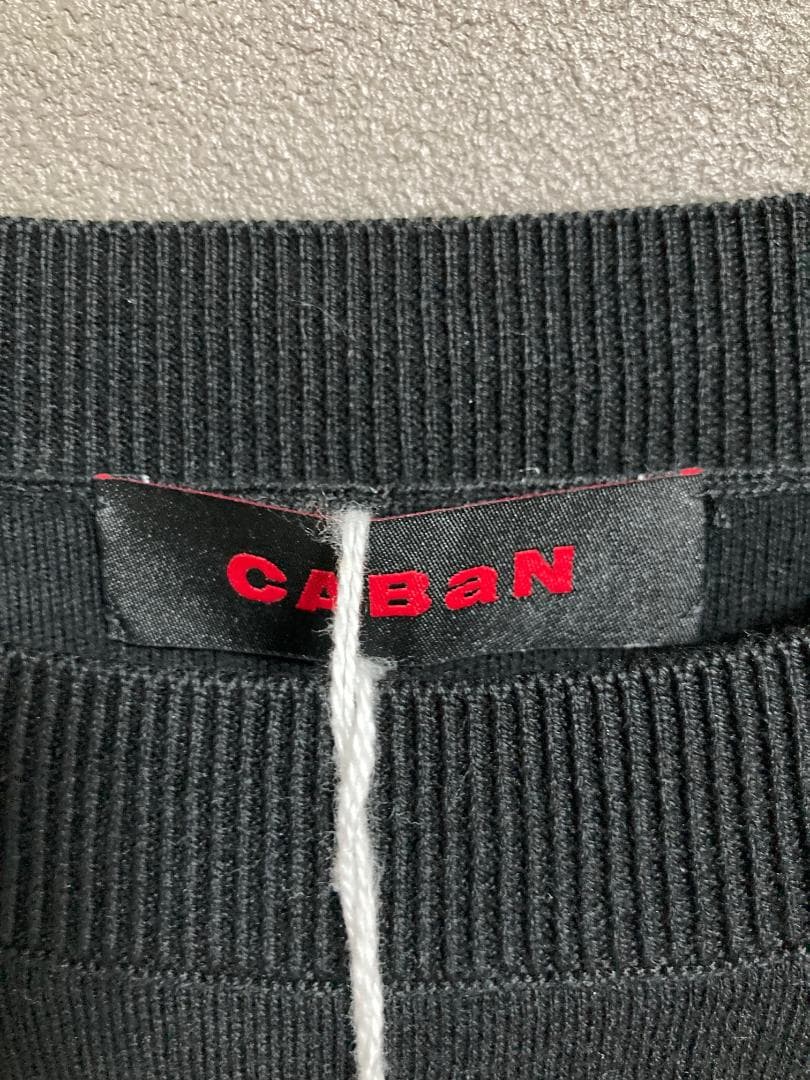 新品 CABaN コットンカシミヤ クルーネックベスト WS110CU