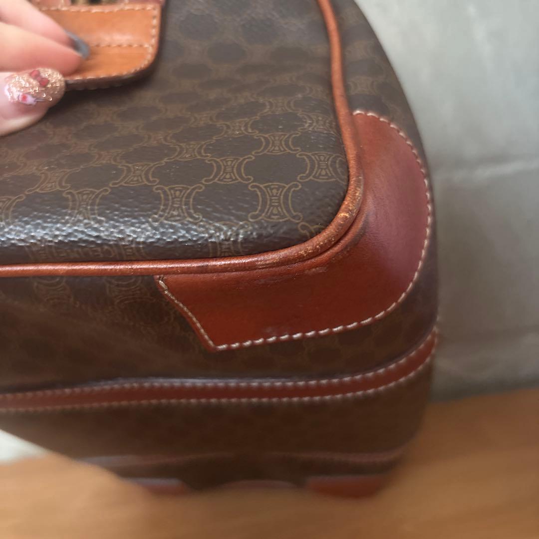 【美品】CELINE ボストンバッグ マカダム