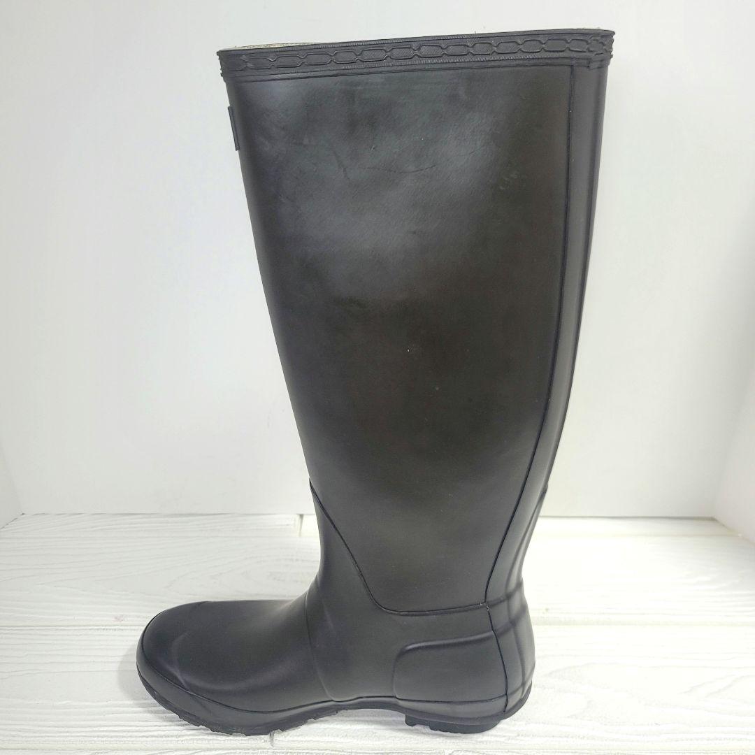 【美品】HUNTER ロングレインブーツ UK5(24cm) 【ソックス付属】