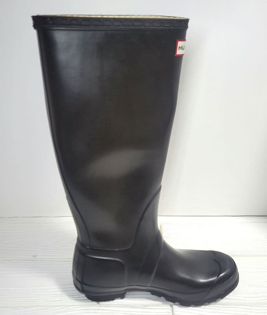 【美品】HUNTER ロングレインブーツ UK5(24cm) 【ソックス付属】