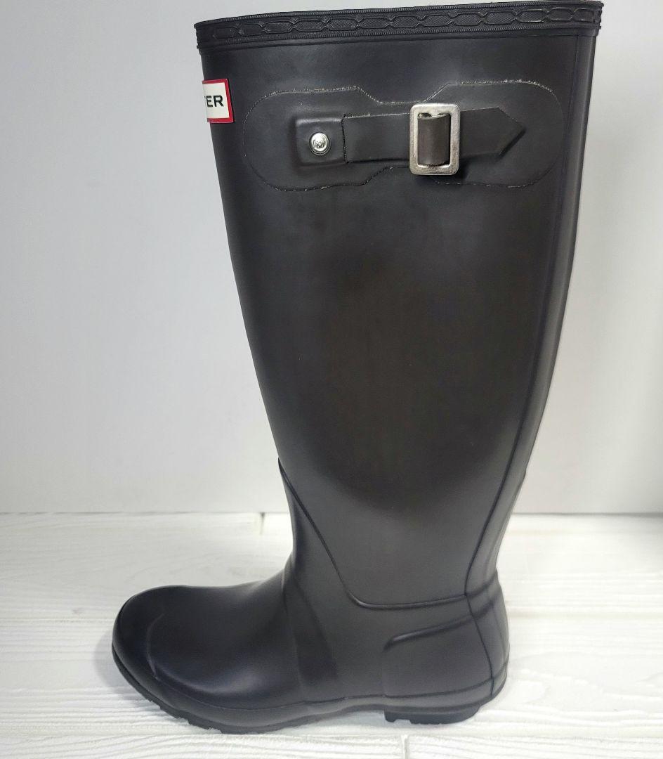 【美品】HUNTER ロングレインブーツ UK5(24cm) 【ソックス付属】
