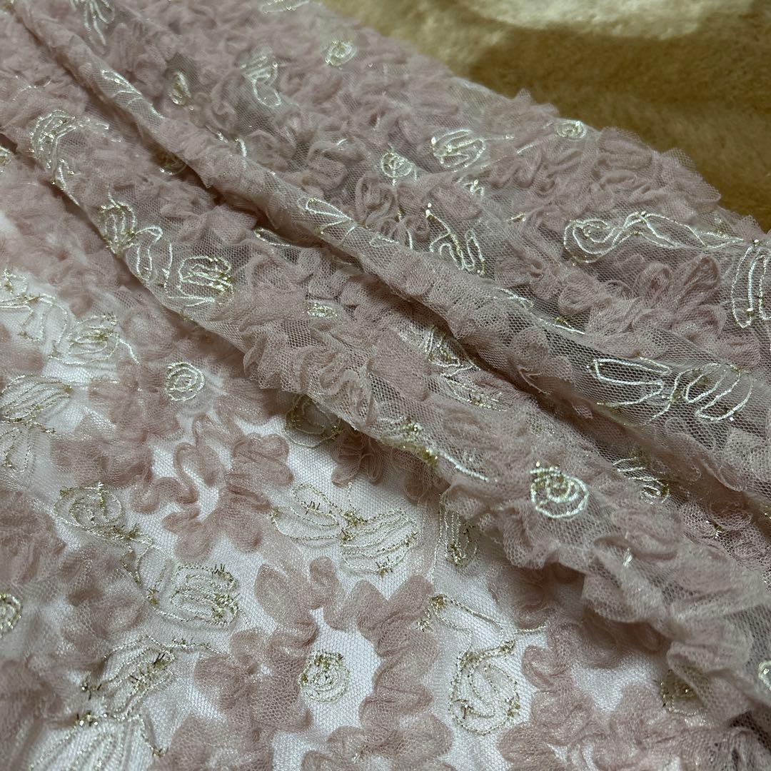 新品未使用　OBLI ピンクチュールスカート