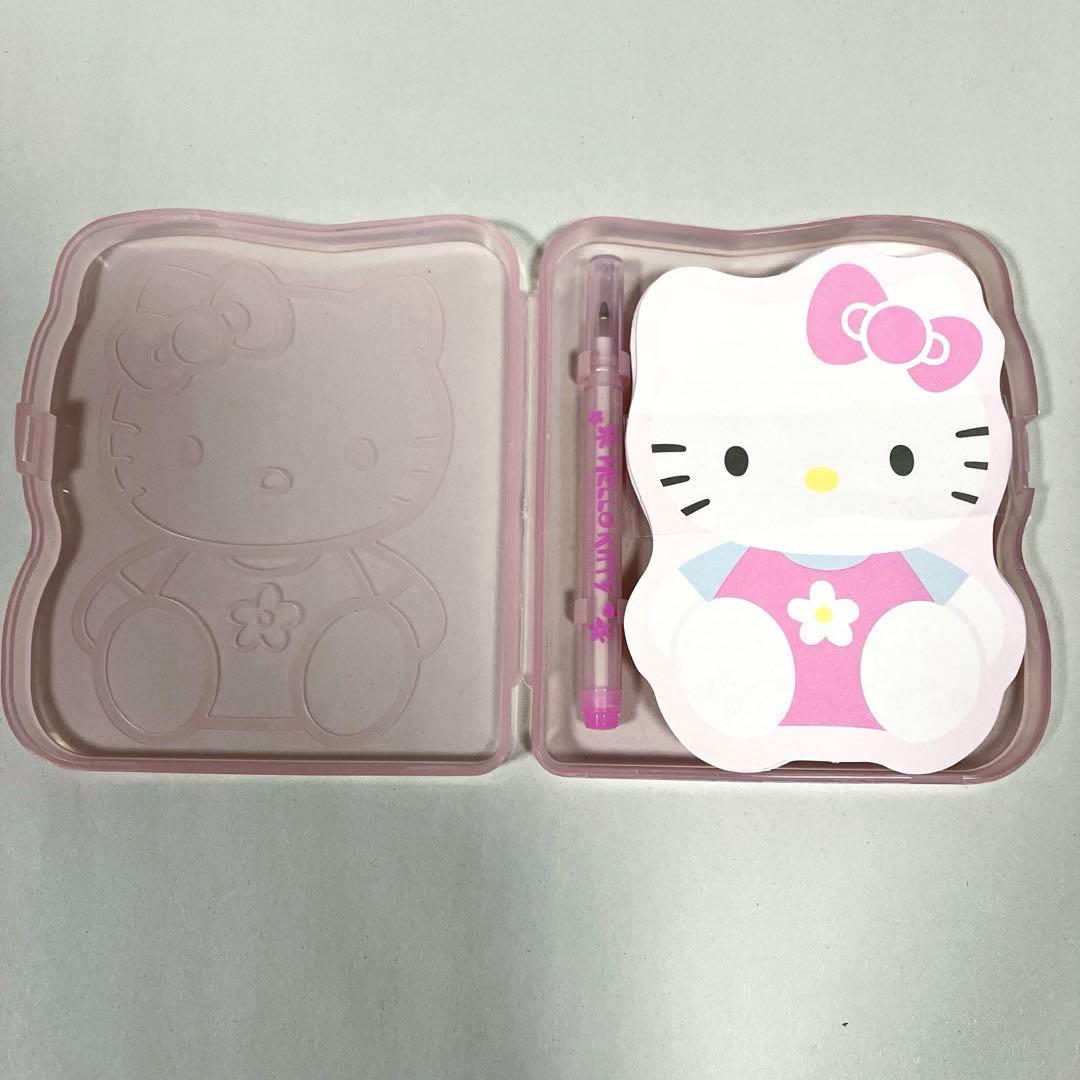 ハローキティ 海外限定 メモ ダイカット ケース入り ボールペン付き ❤︎ 激レア