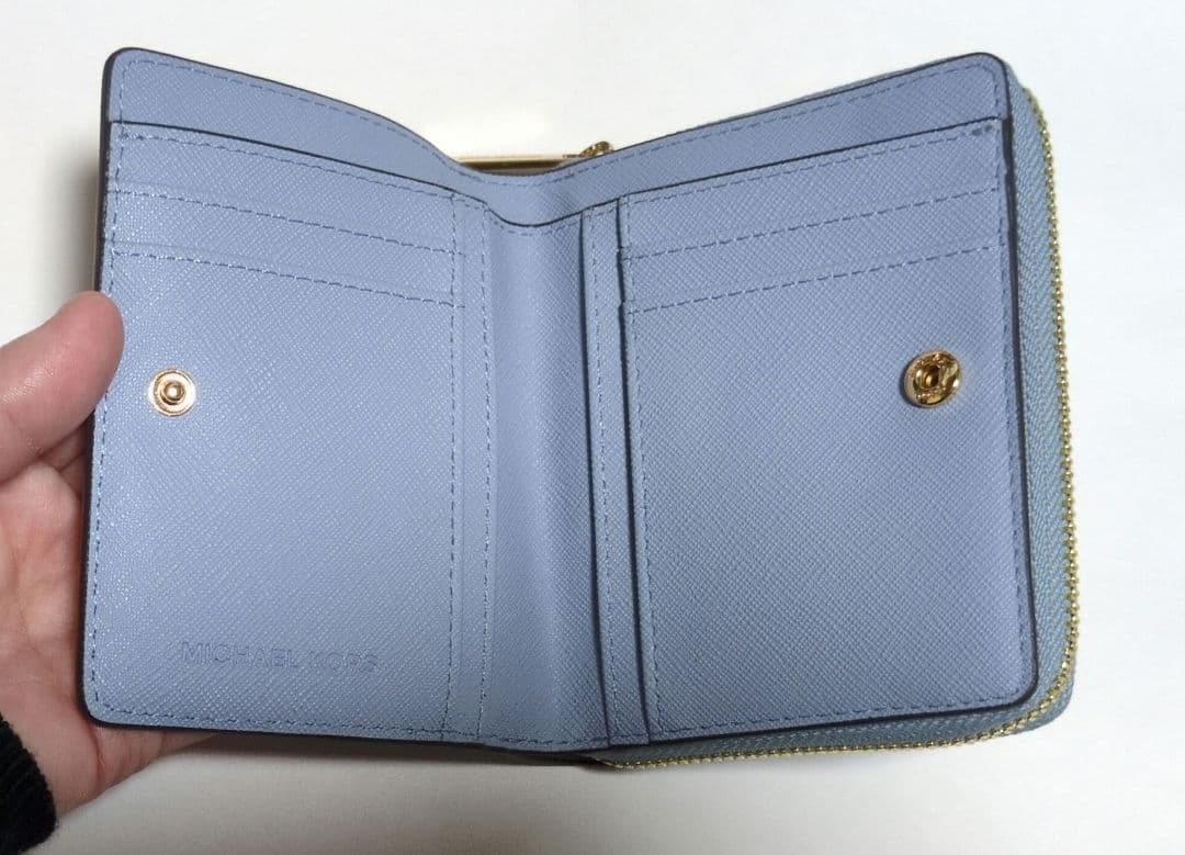 MICHAEL KORS 二つ折り財布 ライトブルー