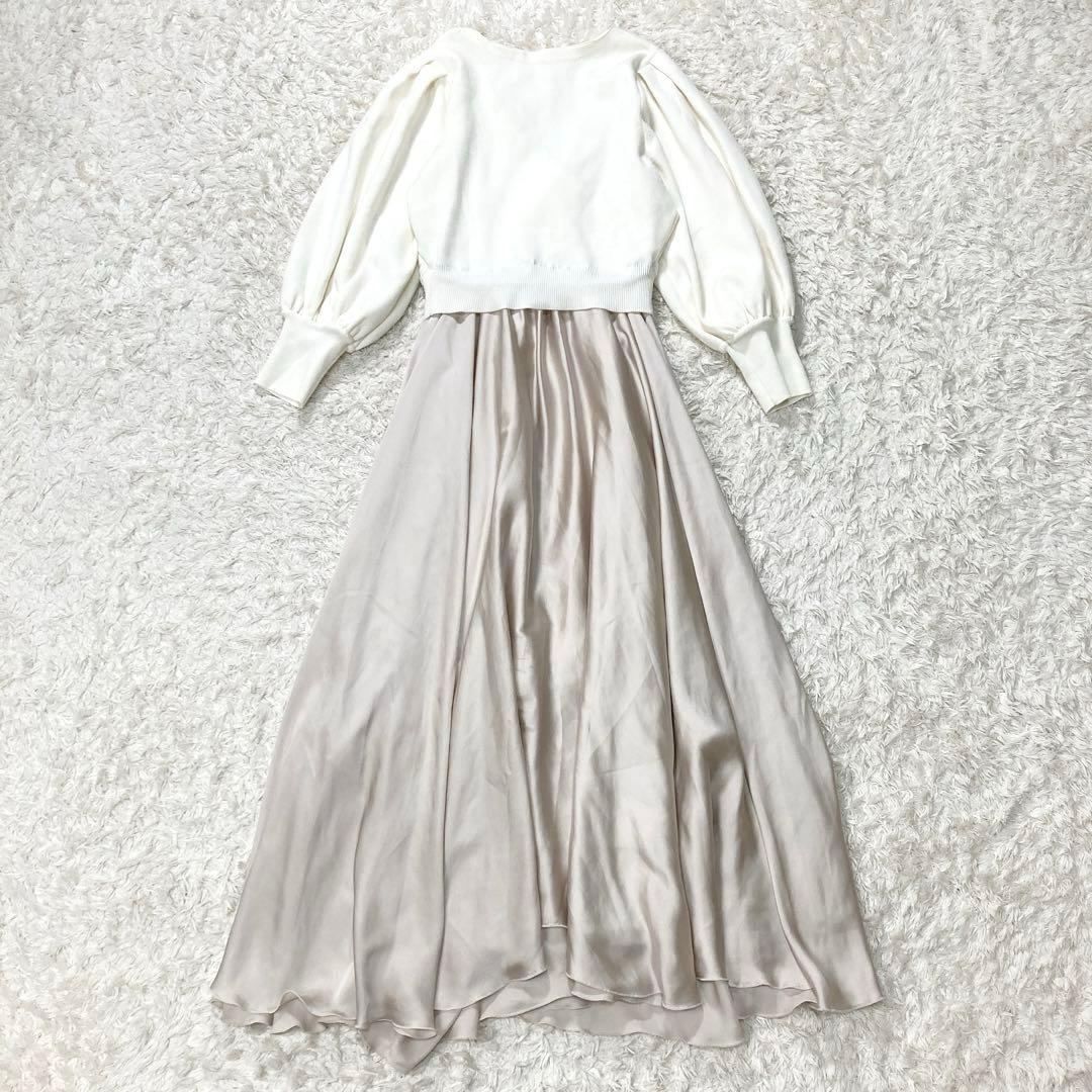 美品 CELFORD セルフォード カシュクールドッキング ワンピース 36