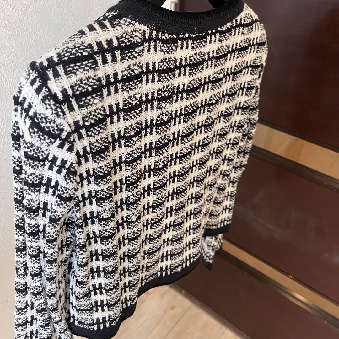 新品☆ ANAYI ミックスツイードクルーカーディガン/セオリー、23区、ロペ